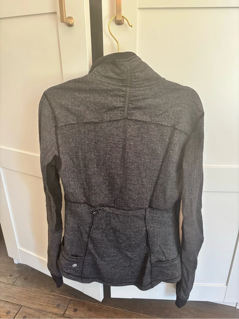 Lululemon Base Runner Heathered Gray Athletic Pullover Hoodie Running Size 8